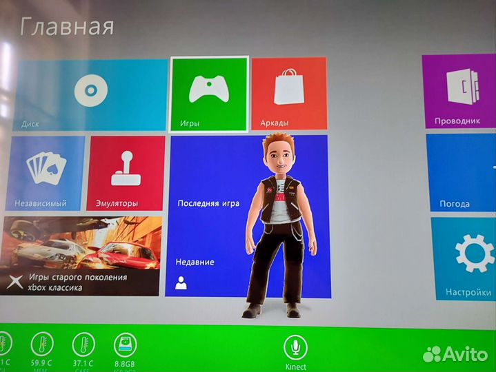 Xbox 360 Slim 500Gb+Kinесt Прошитая