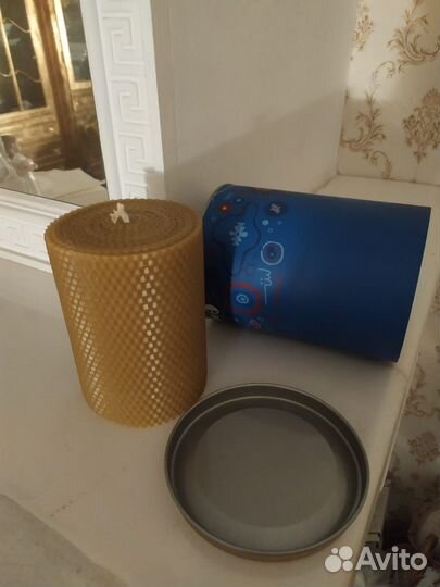 Большая подарочная свеча из пчелиной вощины