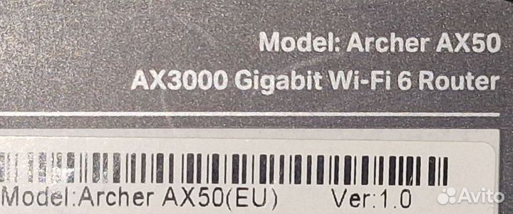 Wifi роутер TP link Archer AX50 Wifi 6 (AX3000)