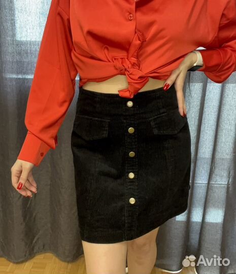 Юбка вельвет