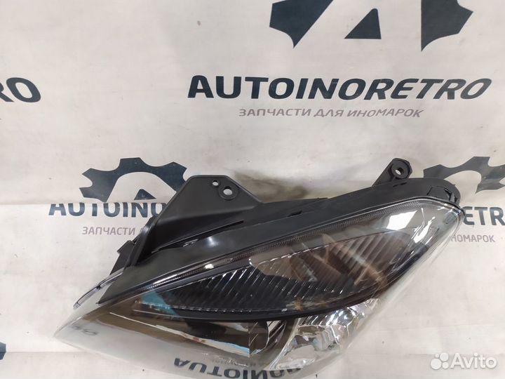 Фара левая (черная) Kia Rio II рест. (2009-2011)