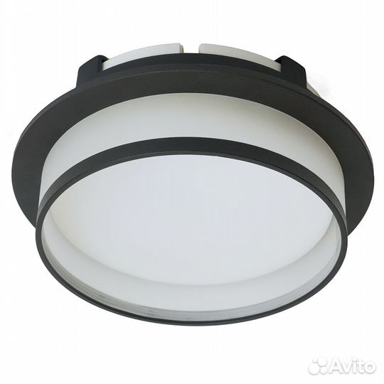 Светильник встраиваемый потолочный GX70 черный