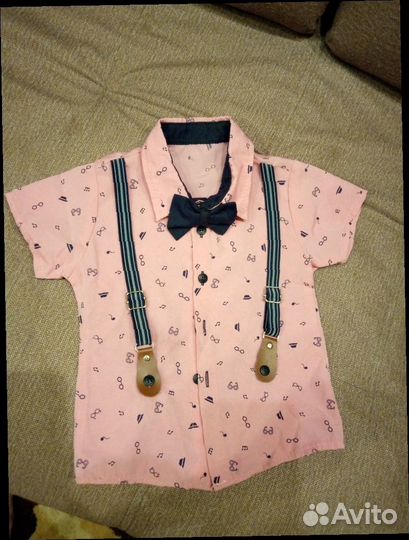 Рубашка для мальчика 86 92