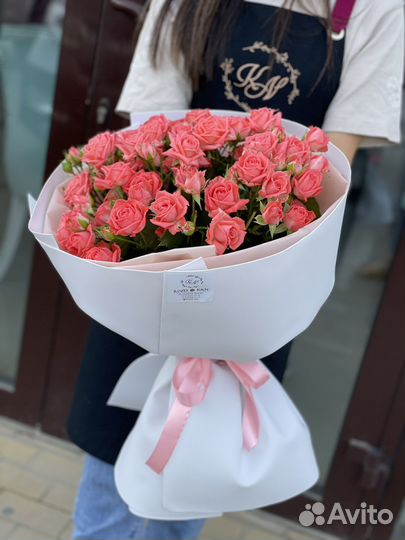 Роза кустовая. Цветы с доставкой