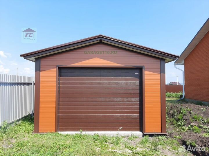 Теплый готовый гараж из сэндвич панелей под ключ