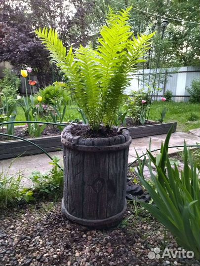 Вазон для цветов из арт бетона