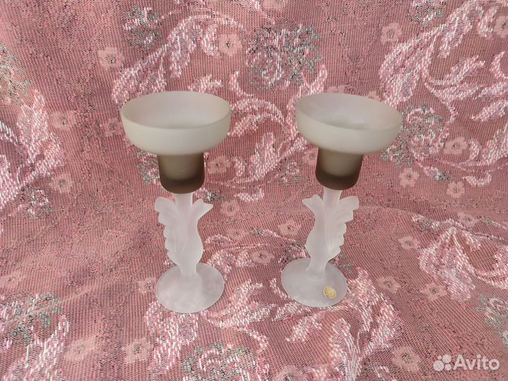 Хрустальные подсвечники, Гусь-Хрустальный, 2шт