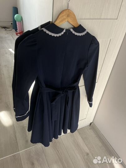 Платье школьное синее