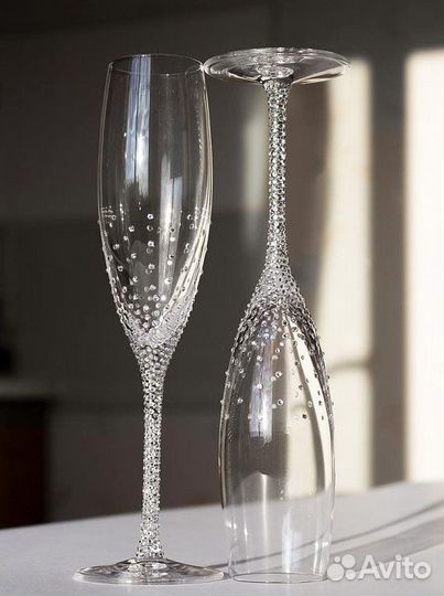Бокалы фужеры свадебные