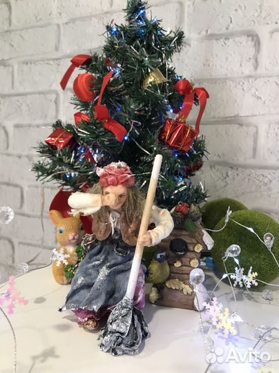 Ватная интерьерная,елочная игрушка