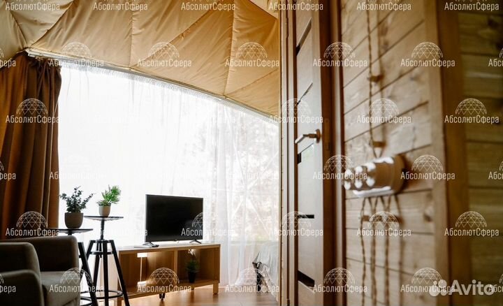 Геокупол D5. Утепленный шатер для глэмпинга. Юрта