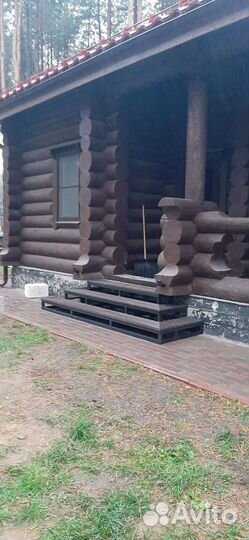 Металлические ступени, каркас, перила