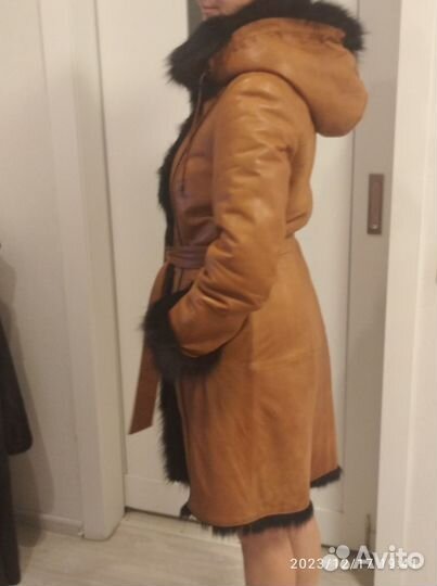 Дубленка натуральная женская 42