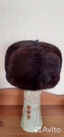 Норковая шапка мужская 58размер