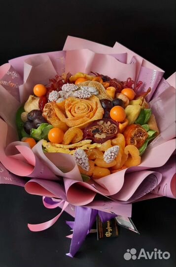 Подарок сухофруктовый букет на 1 сентября