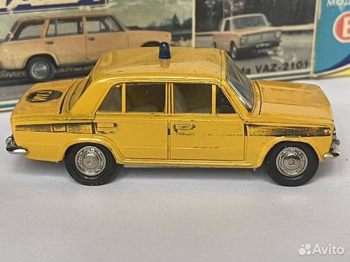 Модель 1/43 СССР Ваз 2101,гаи(капля),80г,без ми