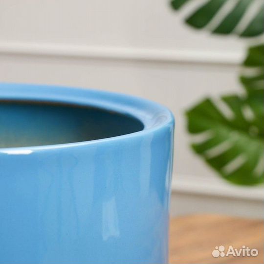 Горшок цветочный 'Орфей 1' 12 л, 1 сорт, голубой