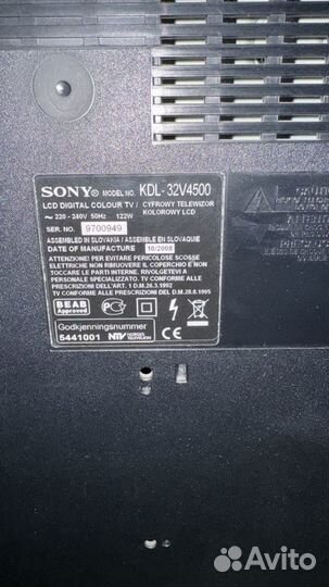 Телевизор sony bravia kdl 32v4500 с тумбой