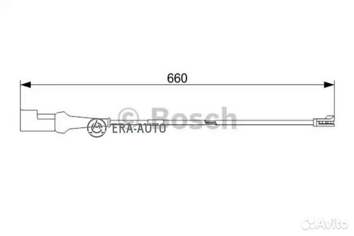 Bosch 1987473575 Датчик износа тормозных колодок задний