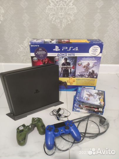 Sony PS4 slim,500гб+ диски