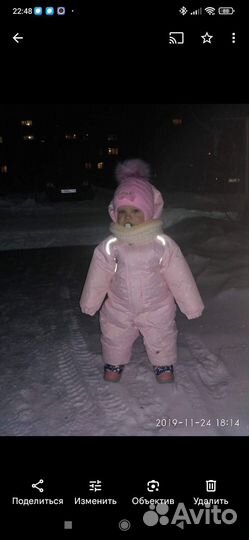 Зимний комбинезон для девочки