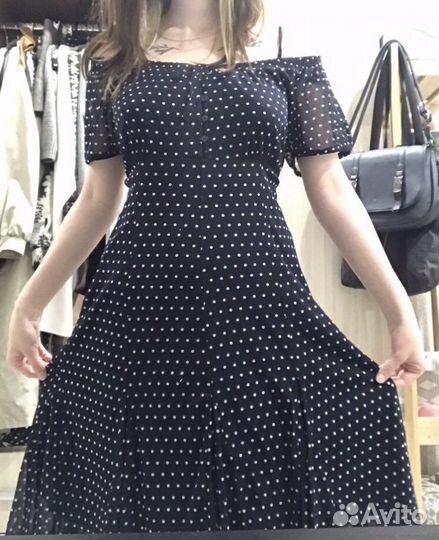 Платье летнее миди р.46