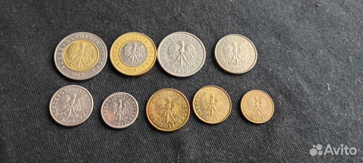 Набор монет Польша. Иностранные монеты