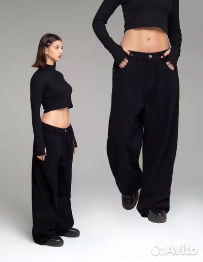 Джинсы палаццо у2k