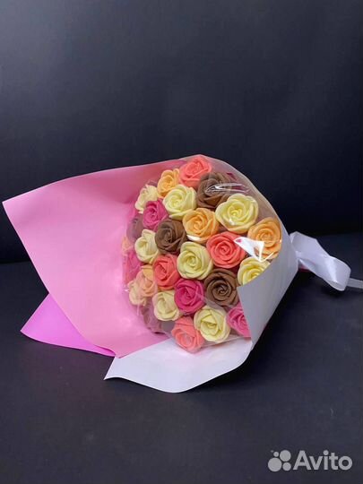Розы из Бельгийского Шоколада - 29 шт в Букете