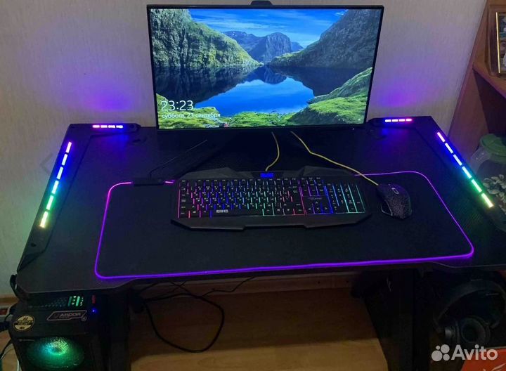 Игровой компьютерный стол Defender Electro RGB