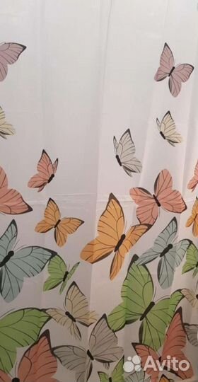 Штора для ванной тканевая