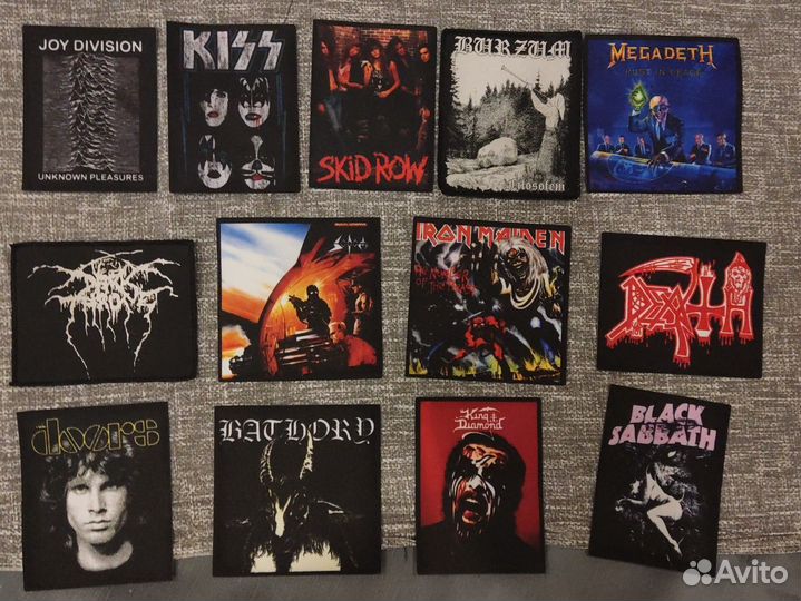 Рок метал нашивки 2