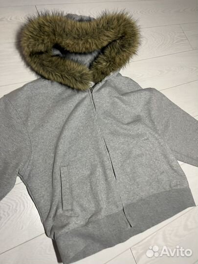 Zip hoodie с мехом
