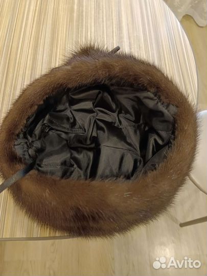 Берет женский норковый