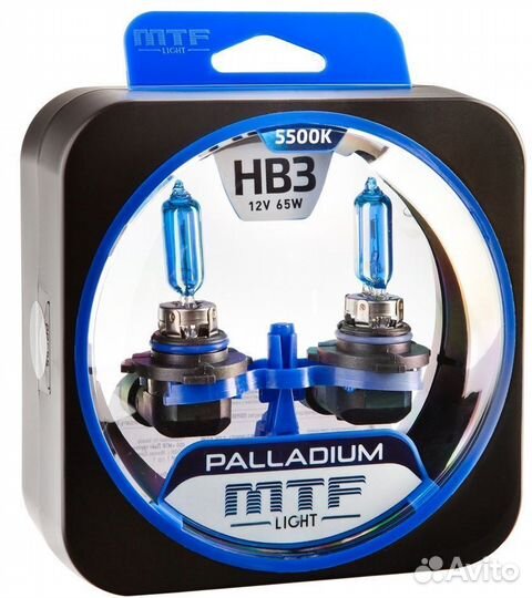 Галогеновые лампы MTF HB3 9005 Palladium 5500K 2шт