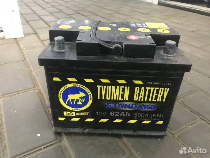 Аккумулятор Тюмень бу 60Ah 500A обратной поля
