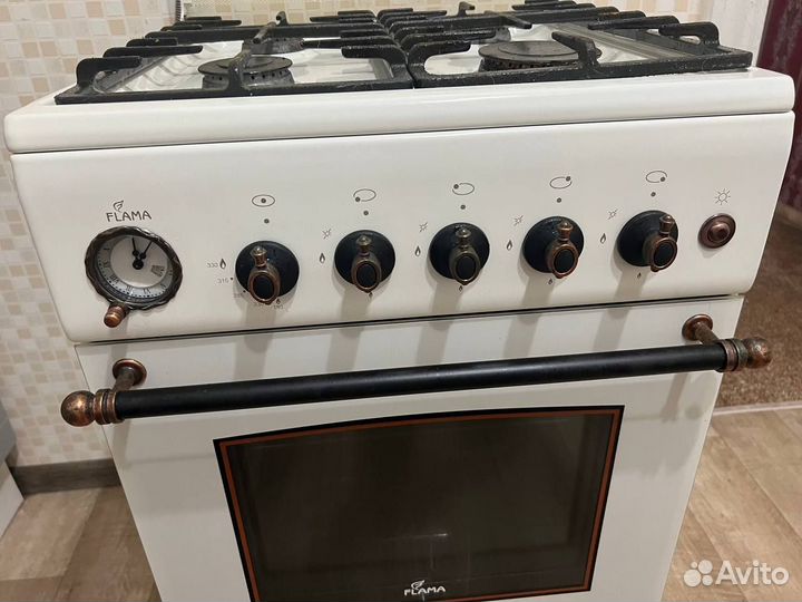 Газовая плита Flama BG2421-W1 бежевая