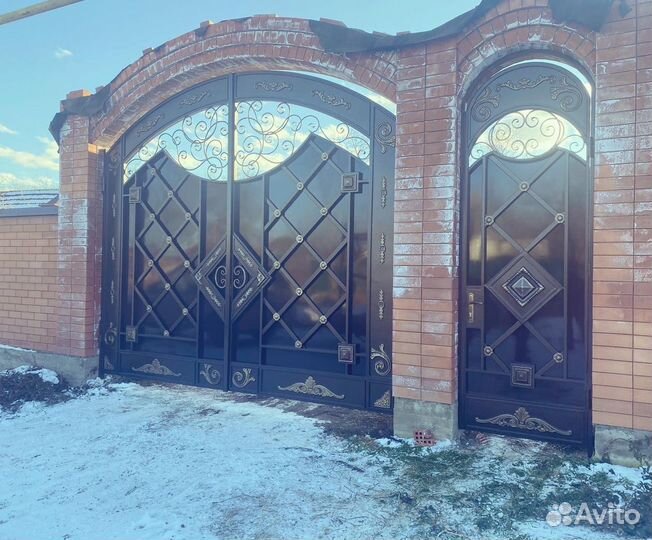 Ворота кованые 444