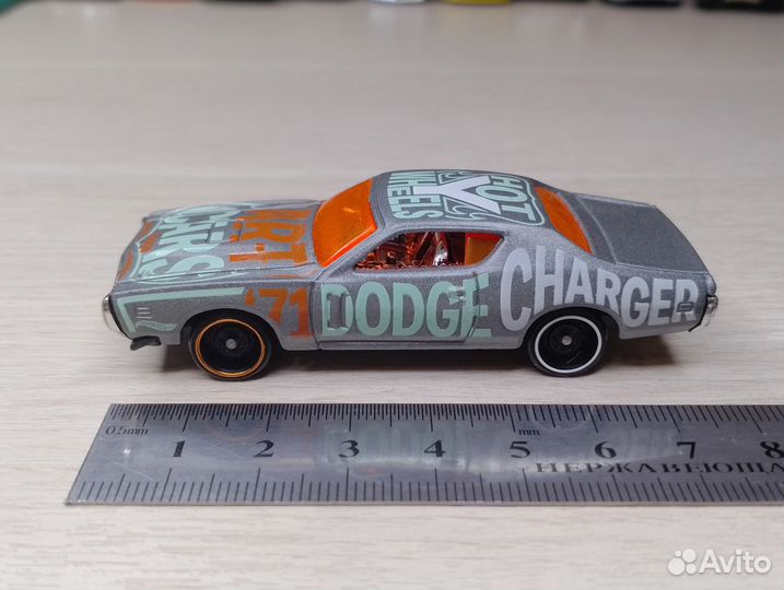 HotWheels. Dodge Charger II (1968-1970) серый