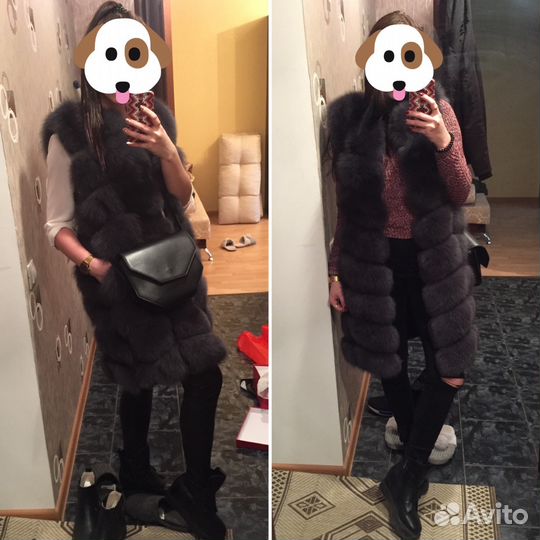 Жилетка из натурального меха (песец)