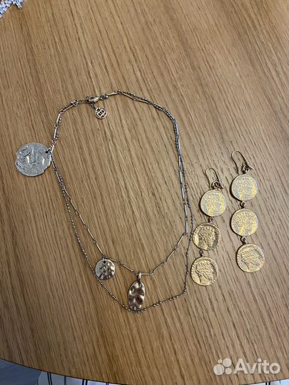 Ожерелье zara, серьги ASOS