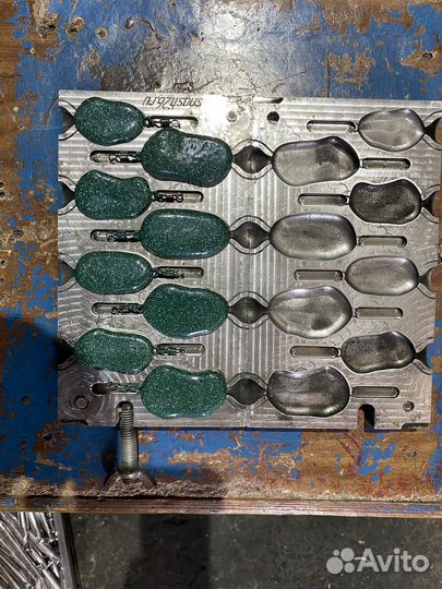 Форма для рыболовных грузов (камень)