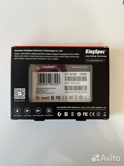 SSD KingSpec P3-512gb