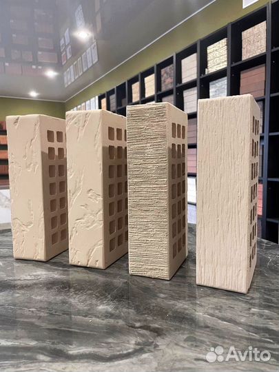 Облицовочный кирпич слоновая кость скала завода жкз