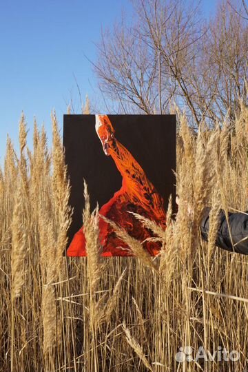 Интерьерная картина - огонь, вулкан