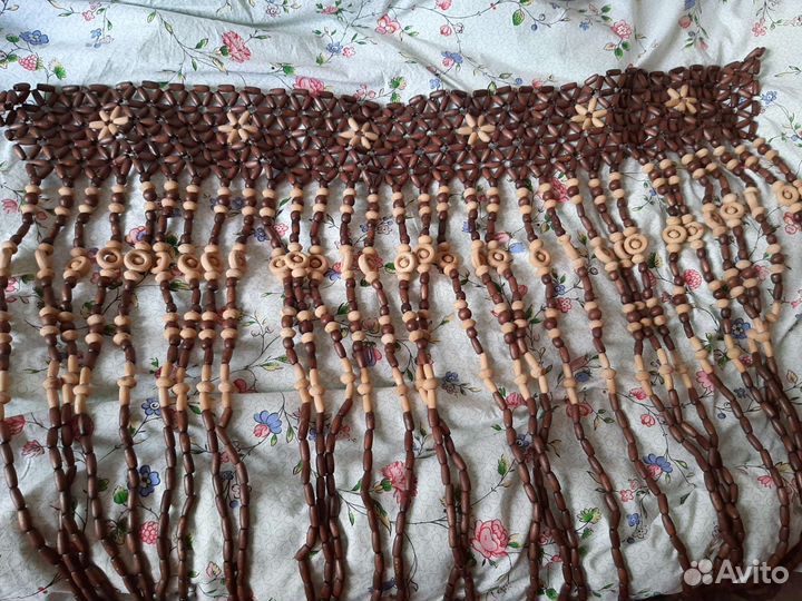 Штора деревянная