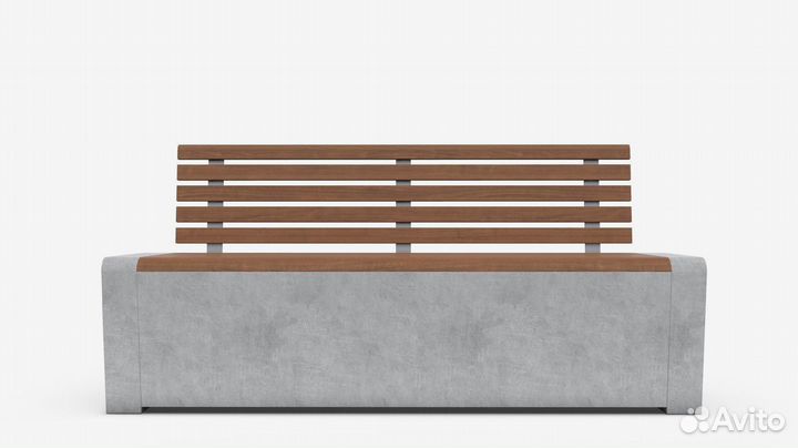 Лавочка садовая из бетона