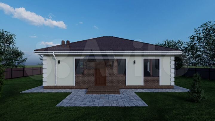 Коттедж 107 м² на участке 5,5 сот.