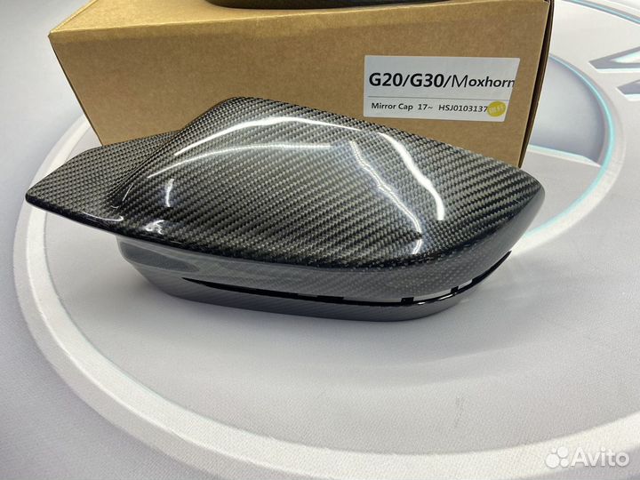 Накладки на зеркала BMW G20 carbon м-стиль
