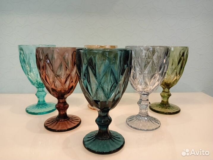 Бокалы,бокалы для вина,цветные бокалы,разноцветные